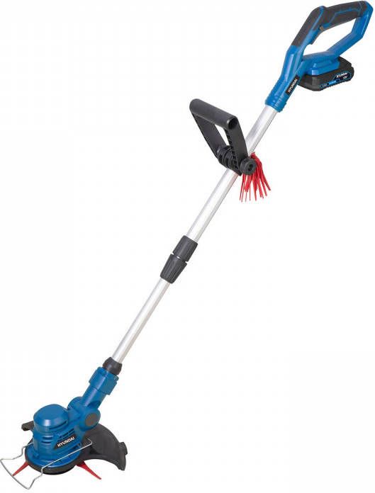 GS Quality Products Hyundai 20v Accu Grastrimmer/Bosmaaier Maaibreedte 225mm Incl. 22x Snijmessen Excl. Accu En Oplader
