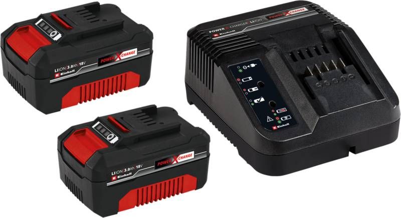 Einhell Power X Change 3, 0 Ah accu(2x)+ oplader