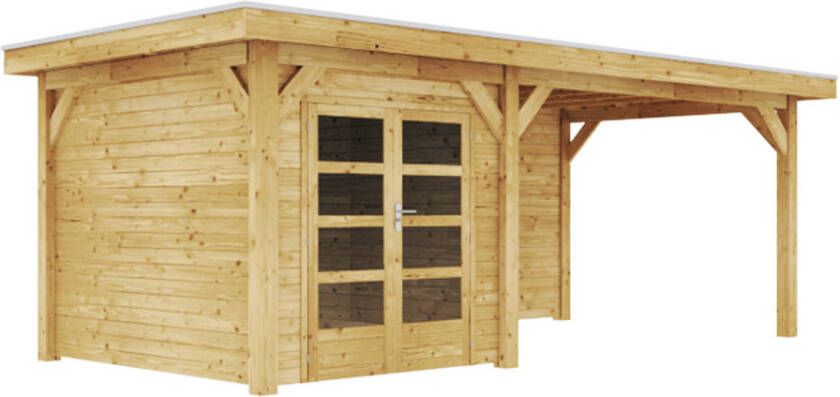 Duxwood | Tuinhuis Altdorf met Luifel 400 cm | Dubbele Deur