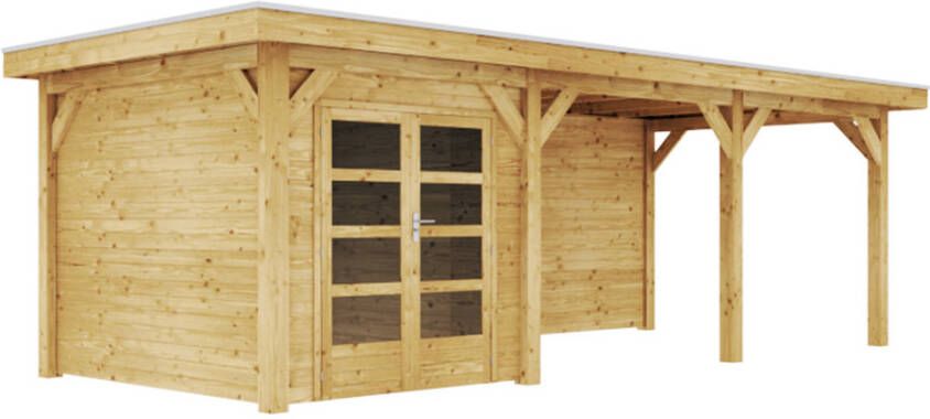 Duxwood | Tuinhuis Altdorf met Luifel 500 cm | Dubbele Deur