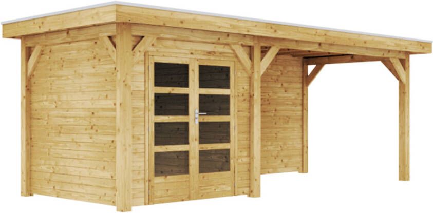 Duxwood | Tuinhuis Davos met Luifel 400 cm | Dubbele Deur