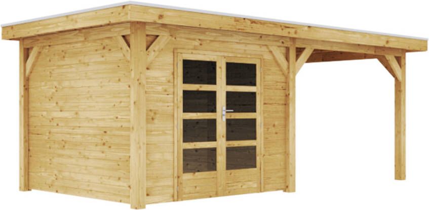 Duxwood | Tuinhuis Genève met Luifel 300 cm | Dubbele Deur