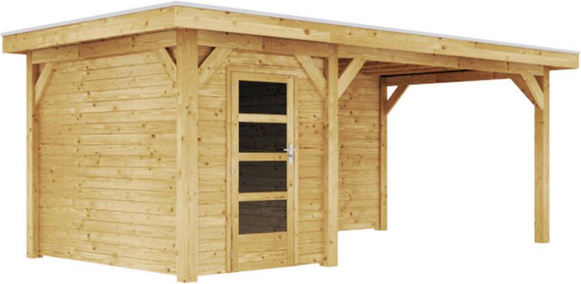 Duxwood | Tuinhuis Genève met Luifel 400 cm | Enkele Deur