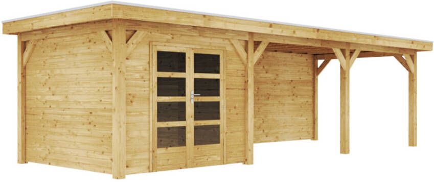 Duxwood | Tuinhuis Genève met Luifel 600 cm | Dubbele Deur