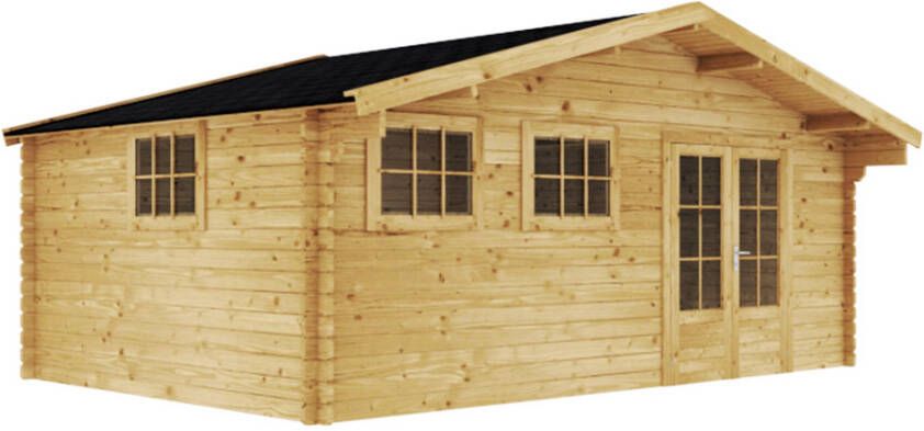 Duxwood | Tuinhuis Gerner | Dubbele Deur met 3 Ramen