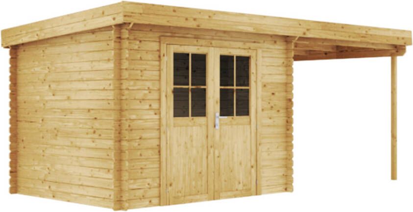 Duxwood | Tuinhuis Kleef met Luifel 250 cm | Dubbele Deur