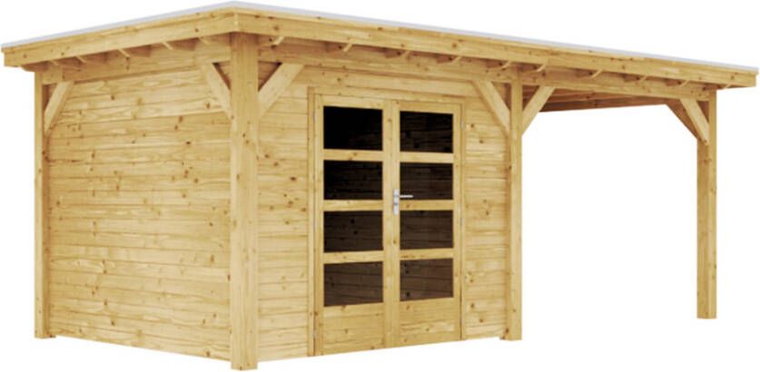 Duxwood | Tuinhuis Zurich met Luifel 300 cm | Dubbele Deur