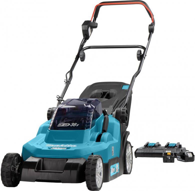 Makita DLM382PT2(2x 18V)Li Ion Accu Grasmaaier Set(2x 5.0Ah) 38cm