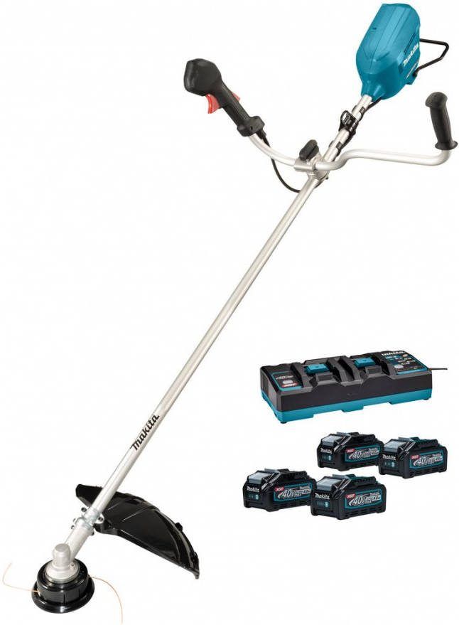 Makita UR012GM401 XGT 2x40V Li Ion Max Accu Bosmaaier Set(4x 4, 0Ah) U greep Koolborstelloos