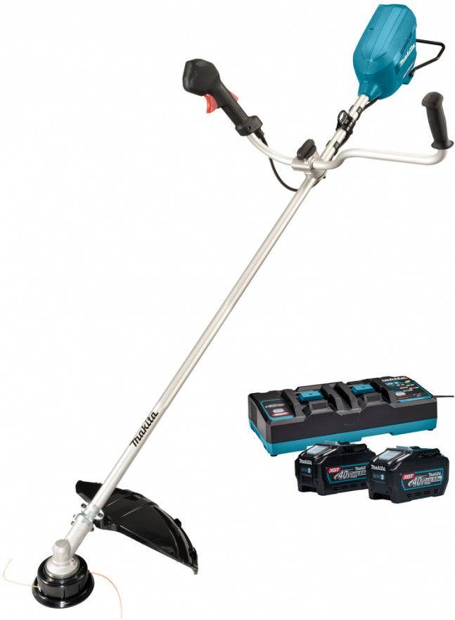 Makita UR012GT202 XGT 2x40V Max Li Ion Accu Bosmaaier Set(2x 5, 0Ah) U greep Koolborstelloos