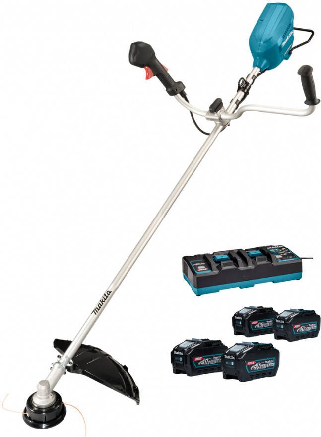 Makita UR012GT401 XGT 2x40V Max Li Ion Accu Bosmaaier Set(4x 5, 0Ah) U greep Koolborstelloos