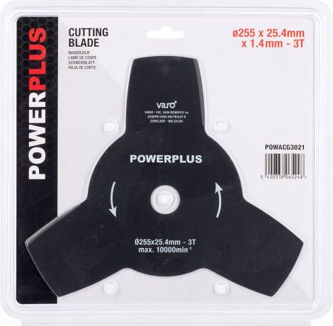 Powerplus POWACG3021 Maaischijf Voor Bosmaaier 255 Mm
