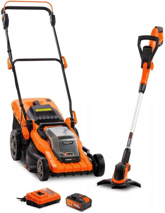 Powerplus POWDPG75621 2x20V Accu Grasmaaier + Grastrimmer Set(Ah )