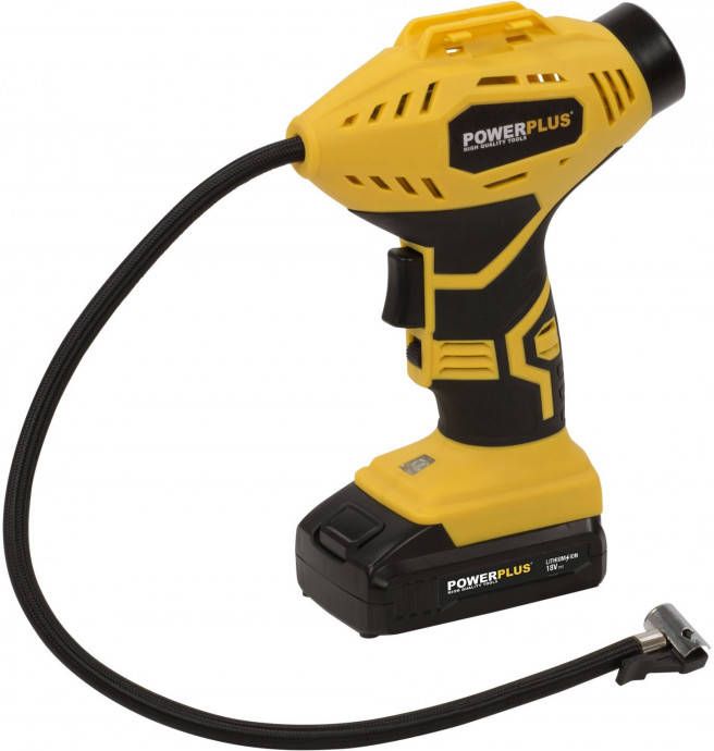 Powerplus POWX1700 18V Accu Luchtdrukpomp Set(1x 1, 5Ah )