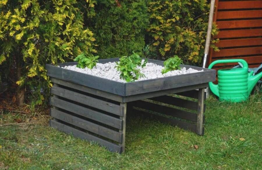Huismerk Premium Garage Voor Robotmaaier Met Plantendak 78 x 84 x 46 cm